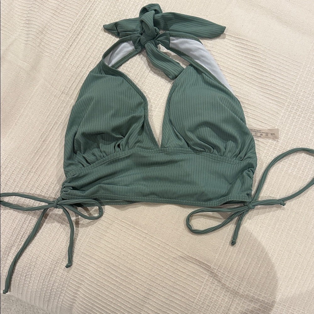 Green Halter Bikini Top(Ships from OR)